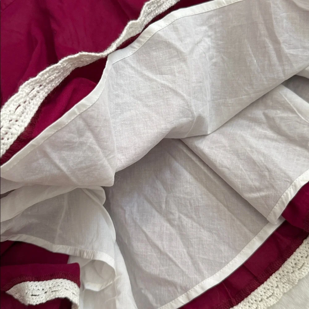 {WDW} Well Dressed Wolf | Berry Emily Dress Cotton Embroidered Heirloom (12) - Picture 8 of 14